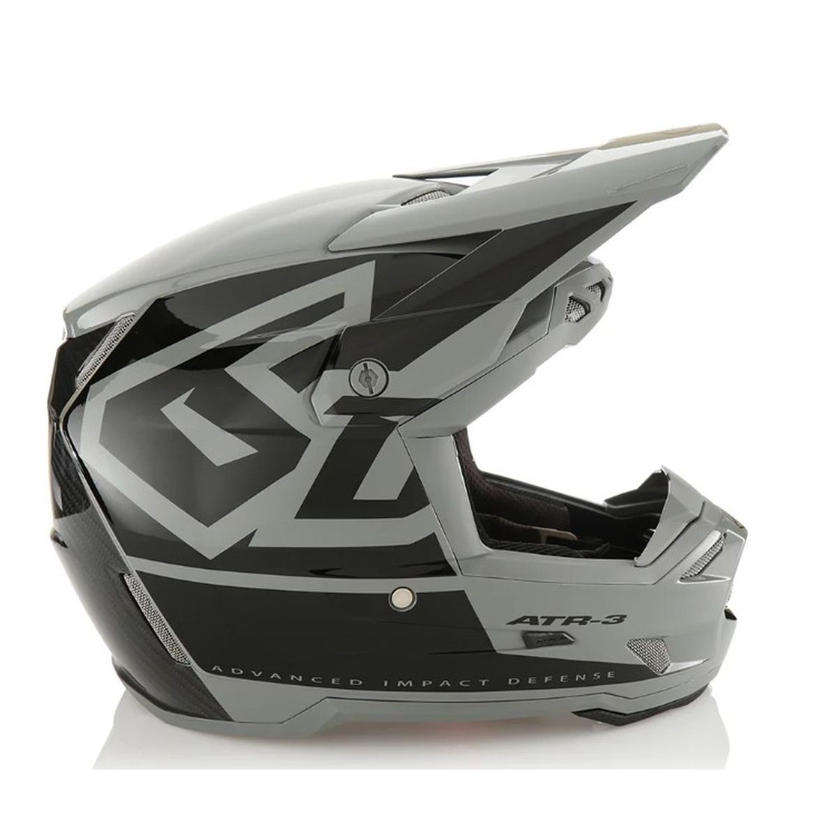 Casque enfant 6D ATR-3 Hex Noir Gris Brillant 