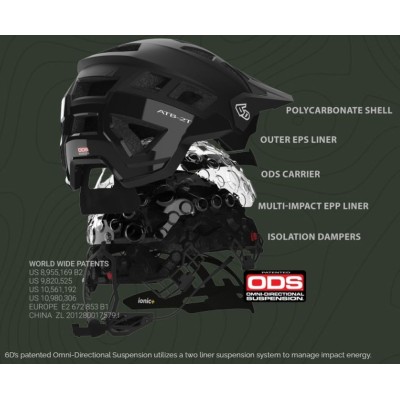 Casque VTT 6D ATB-2T Ascent Trail Mat Noir Camo 
