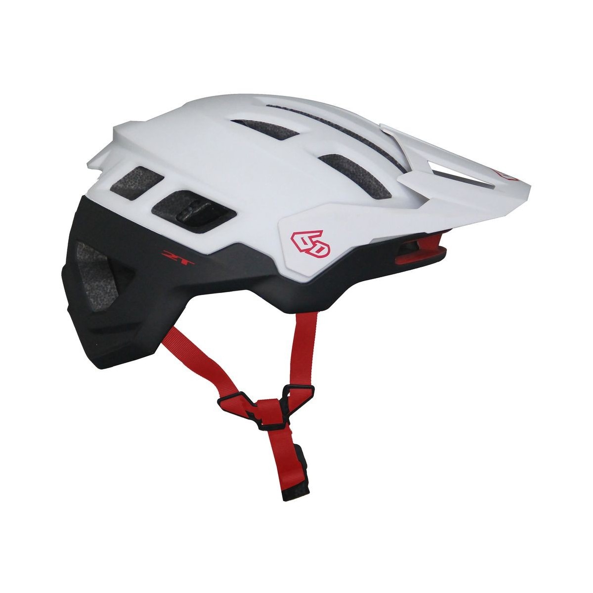 Casque VTT 6D ATB-2T Ascent Trail Mat Blanc Noir  