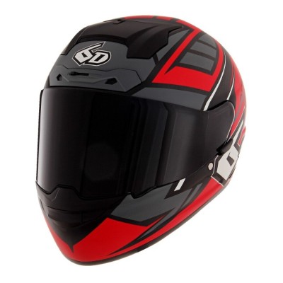 Casque 6D ATS-1R Rogue Rouge Matt Gris 