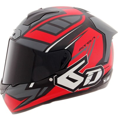 Casque 6D ATS-1R Rogue Rouge Matt Gris 