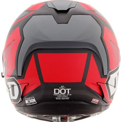 Casque 6D ATS-1R Rogue Rouge Matt Gris 