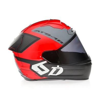 Casque 6D ATS-1R Wyman Rouge Noir 
