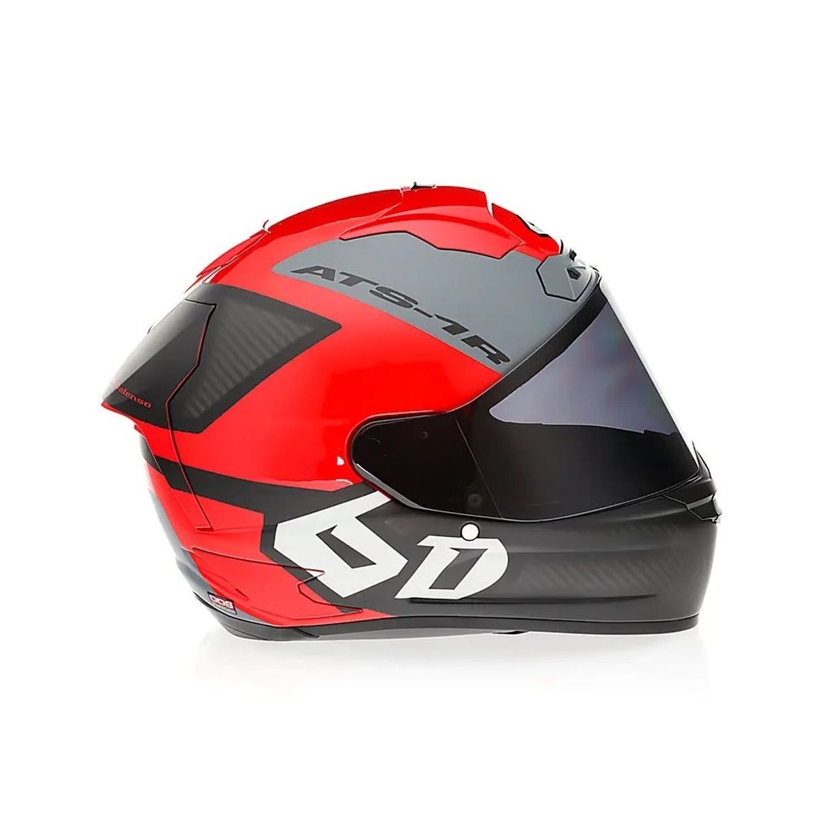 Casque 6D ATS-1R Wyman Rouge Noir 