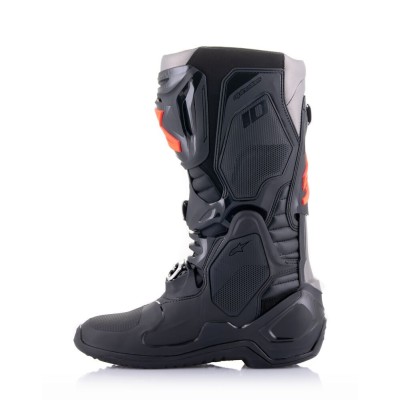 Bottes Alpinestars Tech 10 Noir Rouge Fluo 
