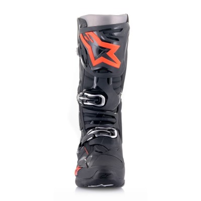 Bottes Alpinestars Tech 10 Noir Rouge Fluo 