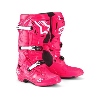 Bottes Alpinestars Tech 10 Rose Diva Blanc 