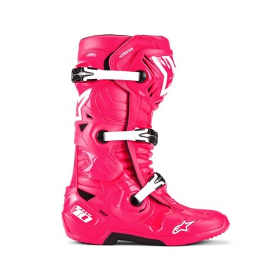 Bottes Alpinestars Tech 10 Rose Diva Blanc 