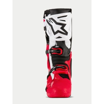 Bottes Alpinestars Tech 10 Enduro Rouge Brillant Noir Blanc 