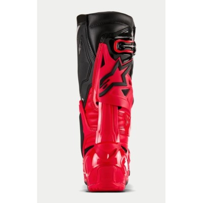 Bottes Alpinestars Tech 10 Enduro Rouge Brillant Noir Blanc 