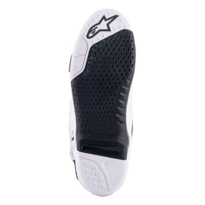 Bottes Alpinestars Tech 10 Supervented Blanc Rouge Brillant 