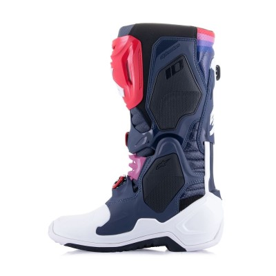 Bottes Alpinestars Tech 10 Supervented Marine Nuit Blanc Rainbow 