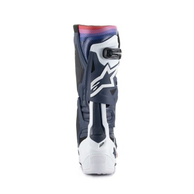 Bottes Alpinestars Tech 10 Supervented Marine Nuit Blanc Rainbow 