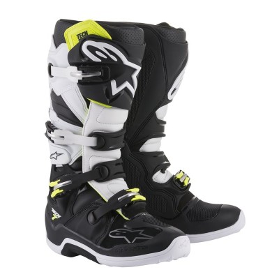 Bottes Alpinestars Tech 7 Noir Blanc 