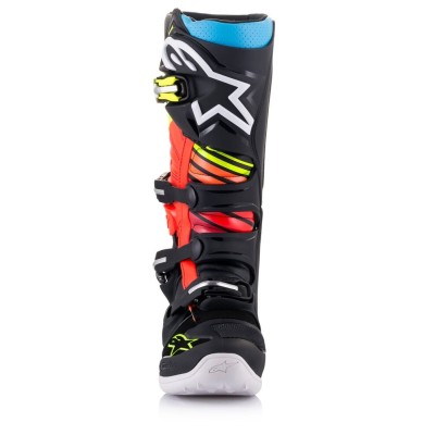Bottes Alpinestars Tech 7 Noir Jaune Rouge Fluo 