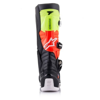 Bottes Alpinestars Tech 7 Noir Jaune Rouge Fluo 