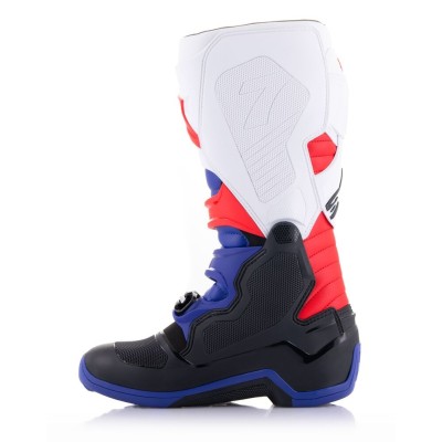 Bottes Alpinestars Tech 7 Noir Bleu Fonce Rouge Blanc 
