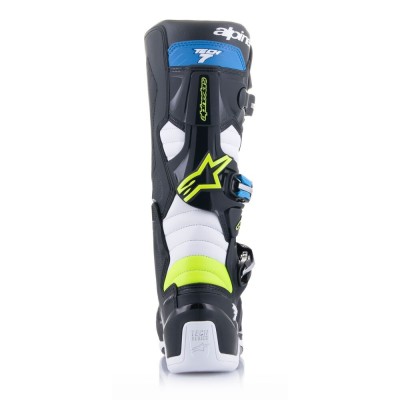 Bottes Alpinestars Tech 7 Noir Bleu Enamel Jaune Fluo 