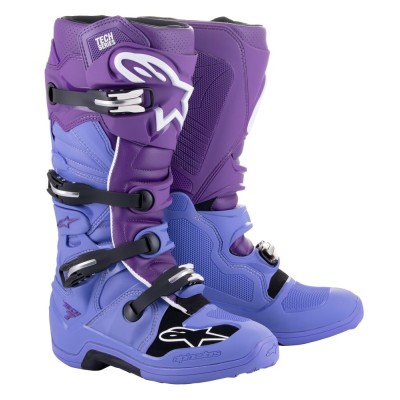 Bottes Alpinestars Tech 7 Double Violet Blanc 