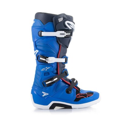 Bottes Alpinestars Tech 7 Bleu Alpine Marine Nuit Rouge Vif 