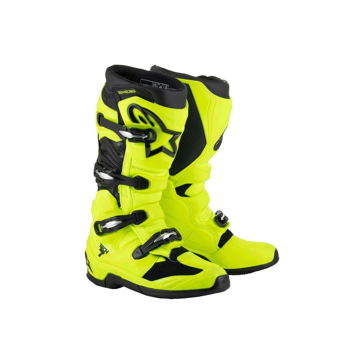 Bottes Alpinestars Tech 7 Jaune Fluo Noir 