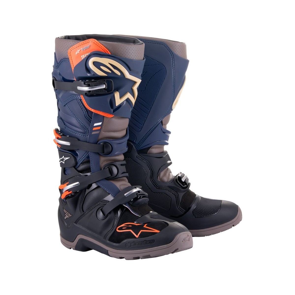 Bottes Alpinestars Tech 7 Enduro Drystar Noir Marine Nuit Gris 