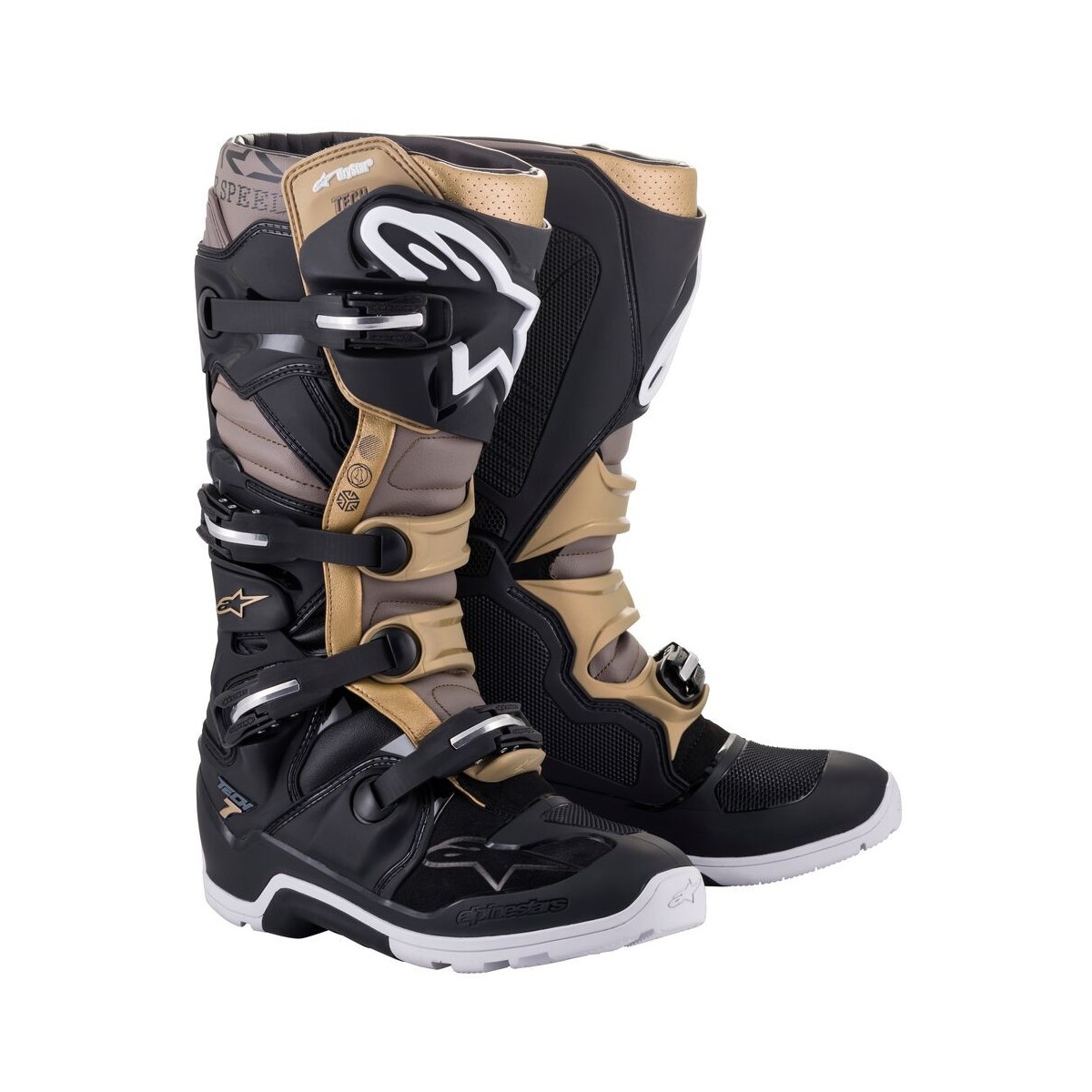 Bottes Alpinestars Tech 7 Enduro Drystar Noir Gris Or 