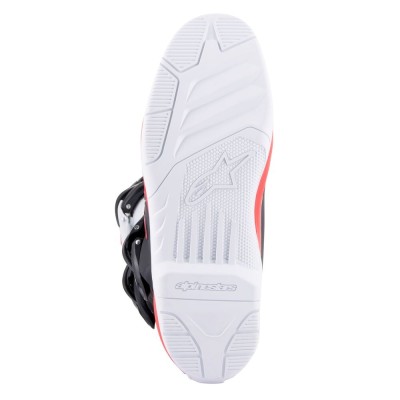 Bottes Alpinestars Tech 3 Blanc Rouge Brillant Bleu Foncé 