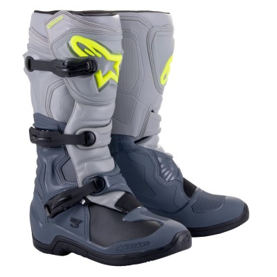 Bottes Alpinestars Tech 3 Gris Foncé Gris Clair Noir 