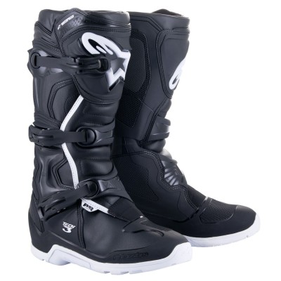 Bottes Alpinestars Tech3 Enduro étanches Noir Blanc 