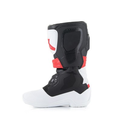 Bottes Enfants Alpinestars Tech 3S Blanc Noir Rouge Vif 