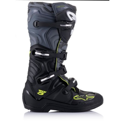 Bottes Alpinestars Tech 5 Gris Jaune Fluo 