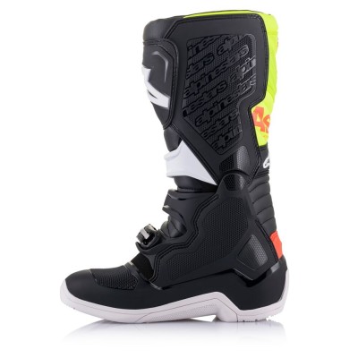 Bottes Alpinestars Tech 5 Noir Rouge Jaune Fluo 