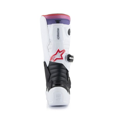 Bottes Enfant Alpinestars Tech 7S Blanc Noir Arc en ciel 