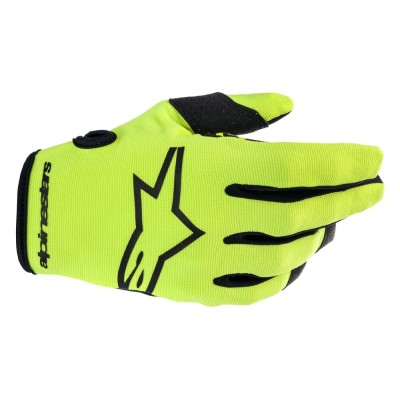 Gants Enfants Alpinestars Radar Jaune Fluo Noir  