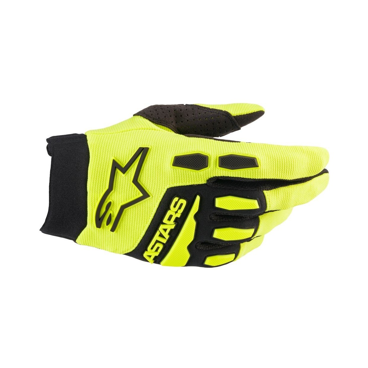 Gants Enfants Alpinestars Full Bore Jaune Fluo Noir 