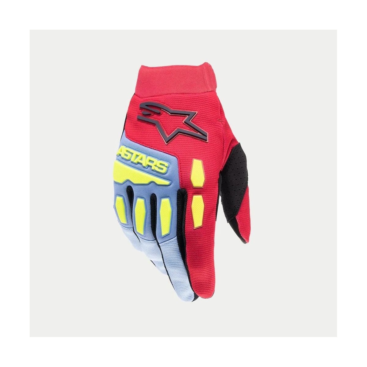 Gants Enfants Alpinestars Full Bore Bleu Clair Rouge Noir 