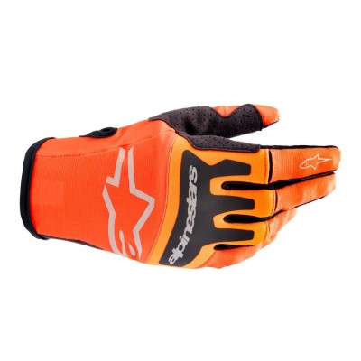 Gants Alpinestars Techstar Orange Vif Noir  