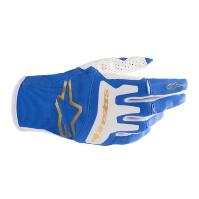 Gants Alpinestars Techstar Bleu UCLA Or Brillant 