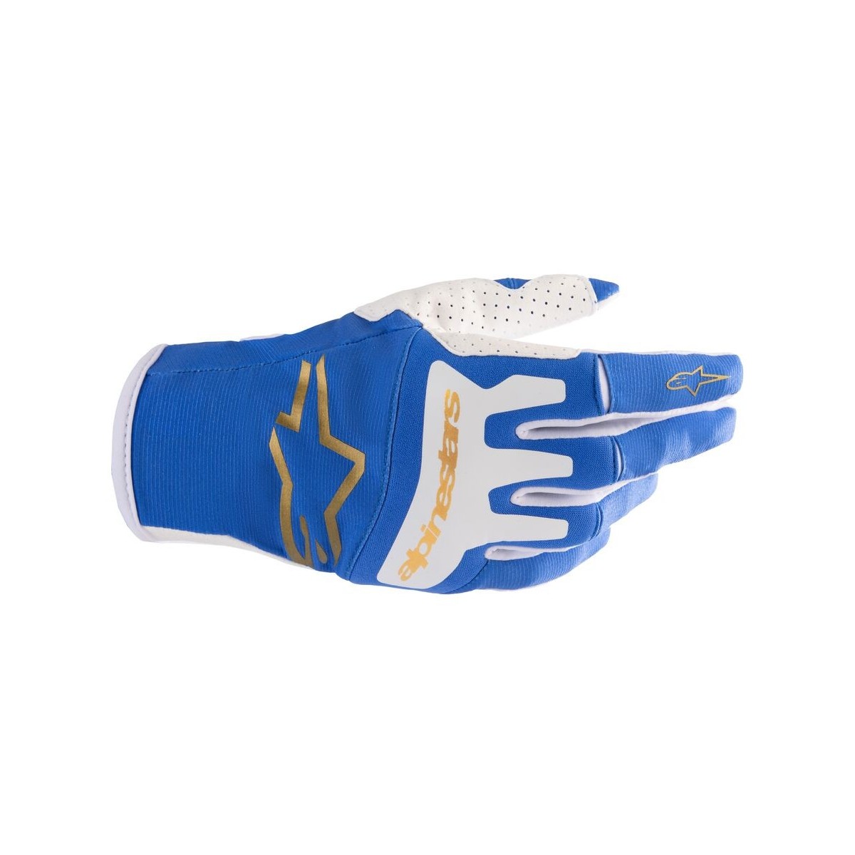 Gants Alpinestars Techstar Bleu UCLA Or Brillant 