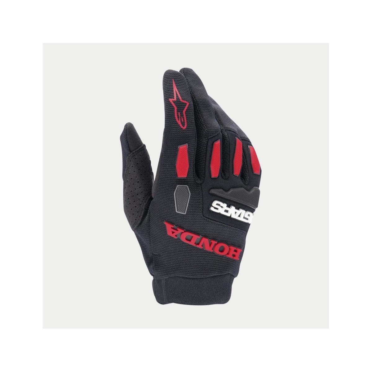 Gants Alpinestars Honda Full Bore Noir Rouge 