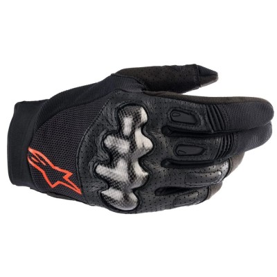 Gants Alpinestars Megawatt Noir Rouge Fluo 