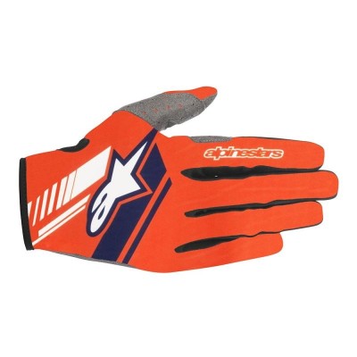 Gants Alpinestars Neo Orange Fluo/ Bleu Foncé 