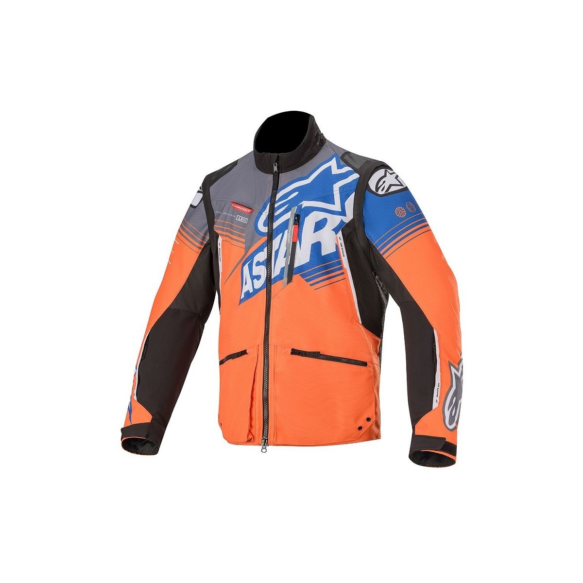 Veste Enduro Alpinestars Venture R Orange Gris Bleue 