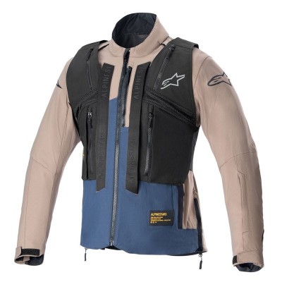 Veste enduro Alpinestars Techdura  Marron Falcon Bleu Nuit 