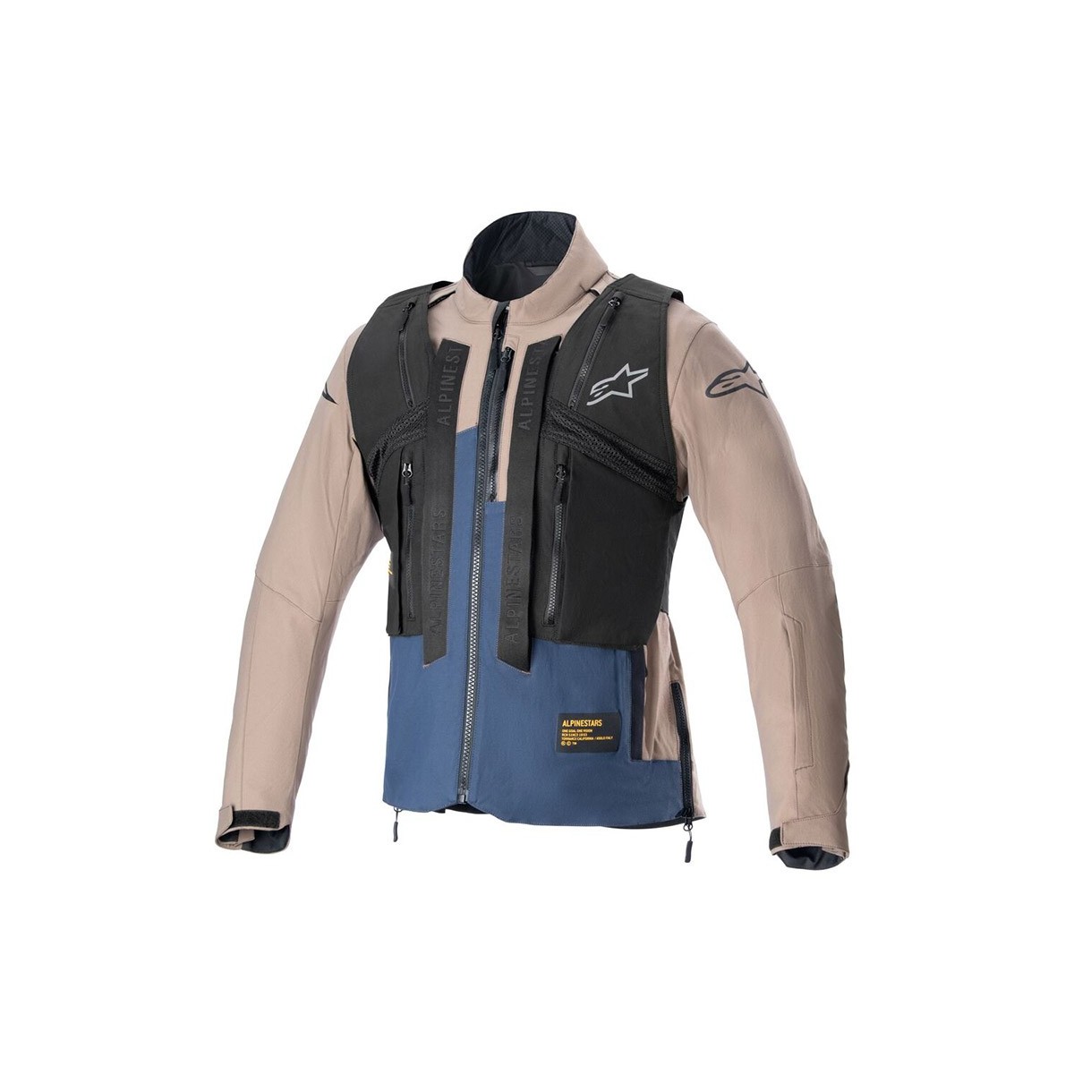 Veste enduro Alpinestars Techdura  Marron Falcon Bleu Nuit 