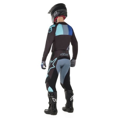 Pantalon Alpinestars Techstar Venom Noir/Turquoise/Bleu 