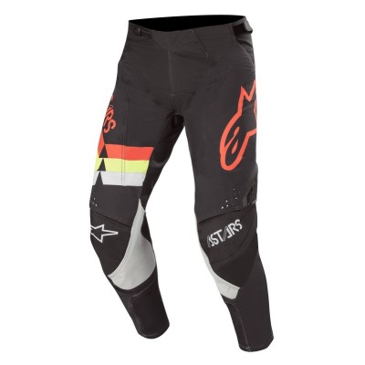 Pantalon Alpinestars Techstar Venom Noir Rouge Jaune Fluo 