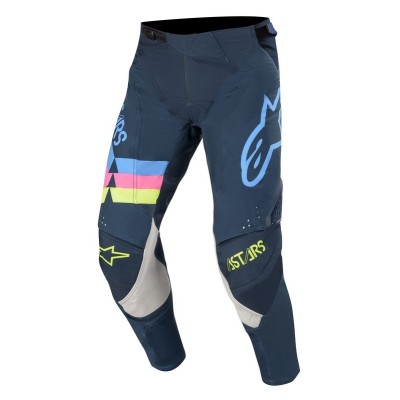 Pantalon Alpinestars Techstar Venom Bleu Rose Fluo 