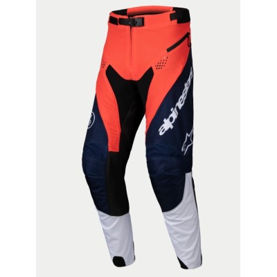 Pantalon Alpinestars Enduro Pro-Dura Navy Orange Vif Blanc 